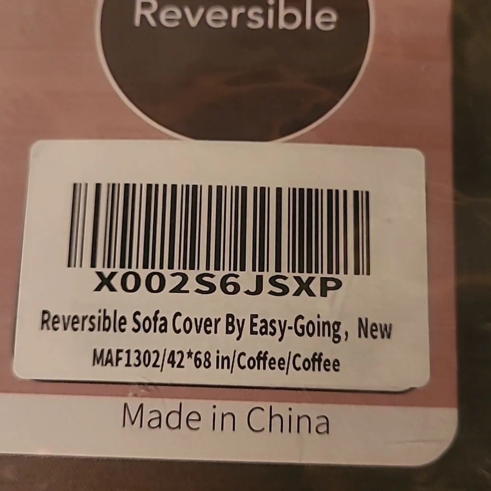 New in packaging! Reversible rectangular chaise couch cover mat pet bed